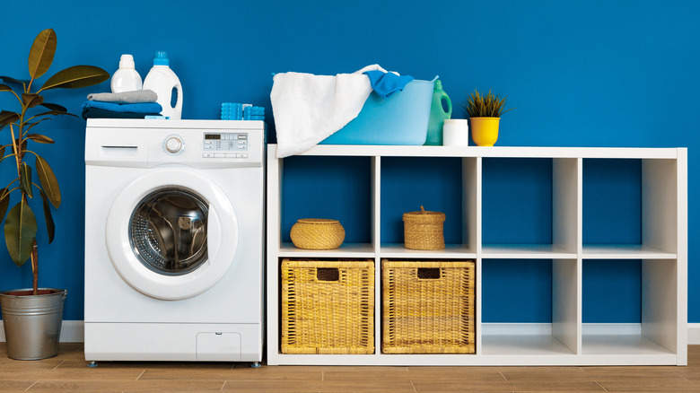 organized laundry room