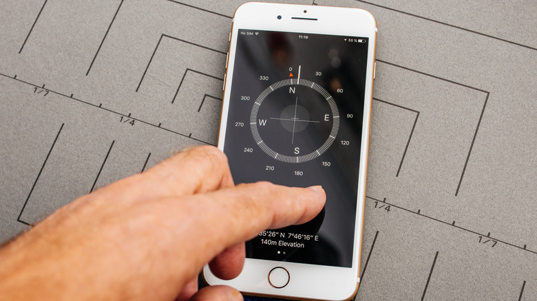 compass on old iphone