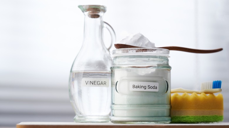 Vinegar and baking soda