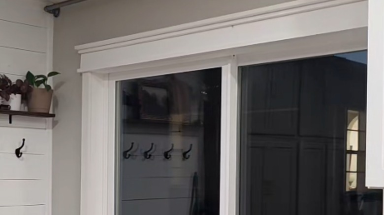 The end result of a crafted sliding door trim