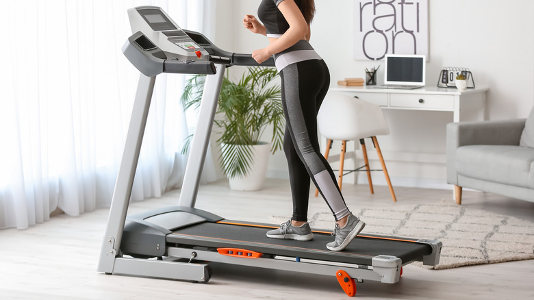 treadmill in home