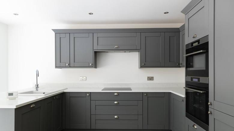 cabinets with space above