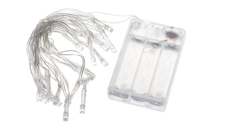 Battery operated LED Christmas lights