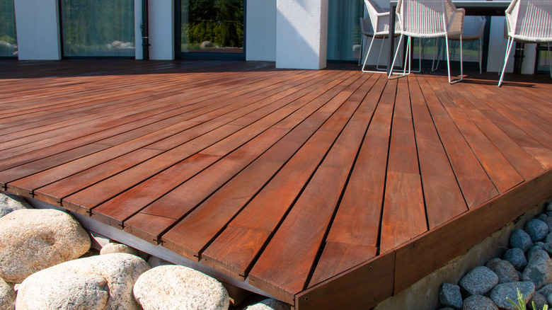 Wooden decking