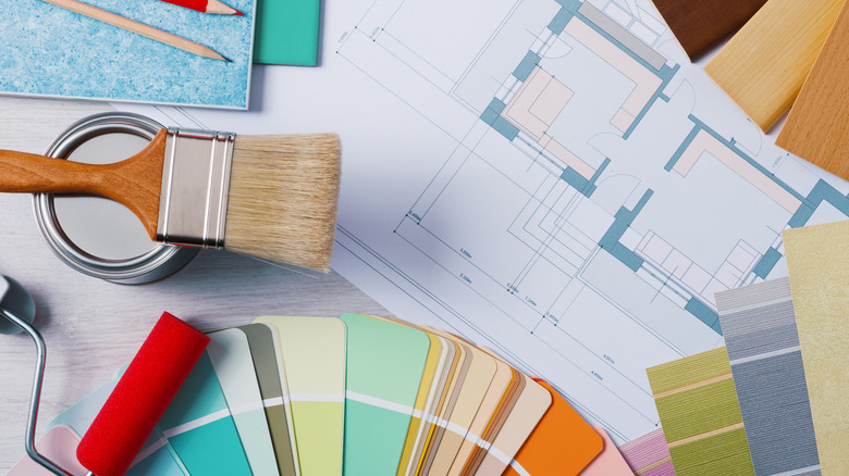 paintbrush and paint options