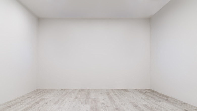an empty whitewashed room
