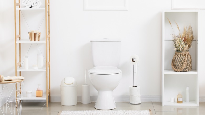 Small white bathroom