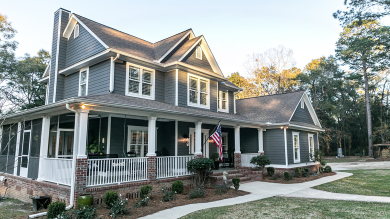 house with vinyl siding