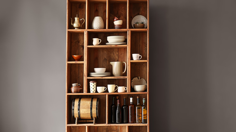 open shelving