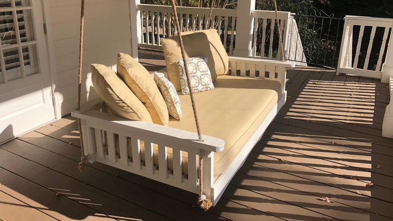 hanging porch bed swing