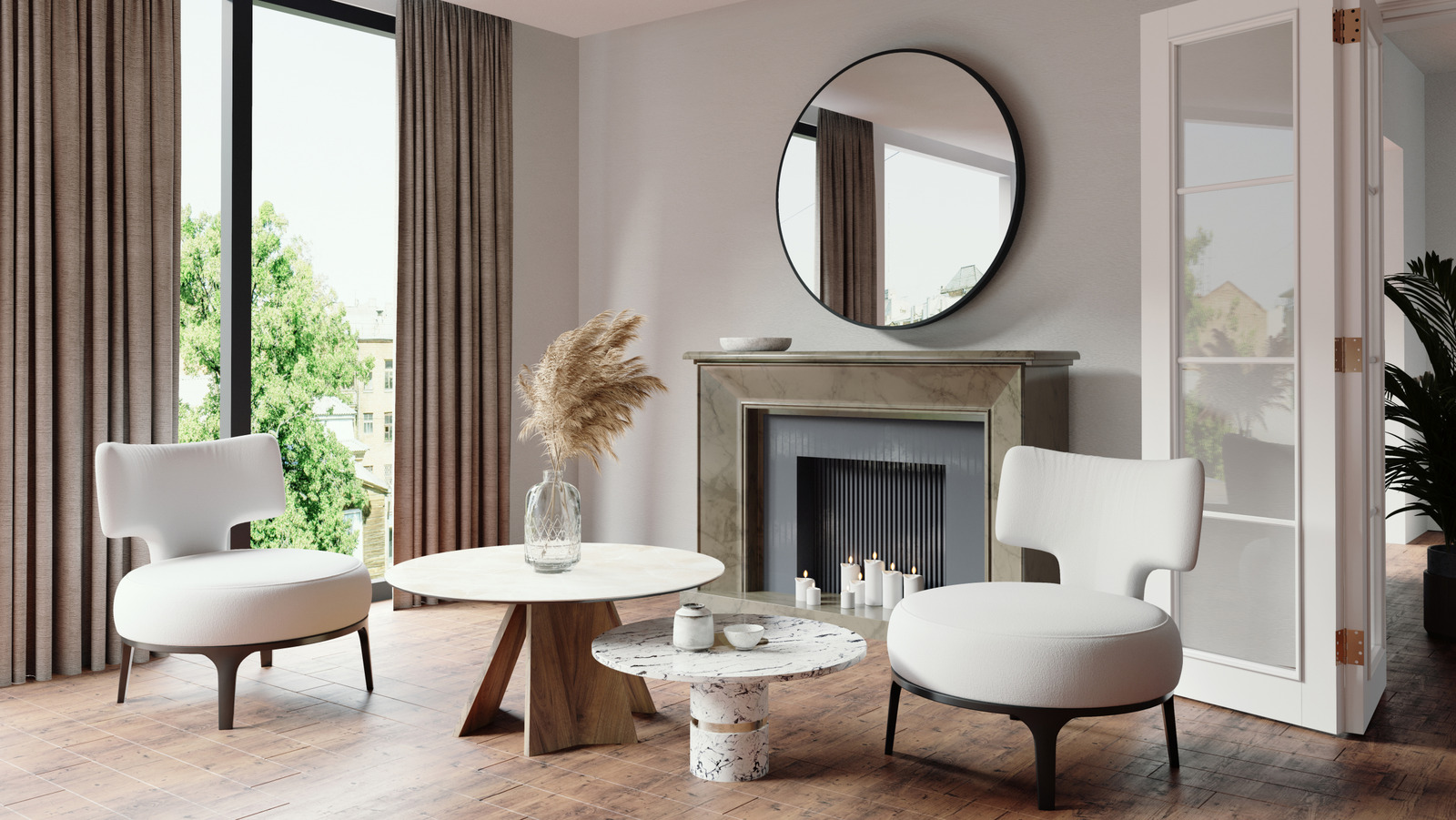 How To Position A Round Coffee Table In Relation To Your Other Furniture