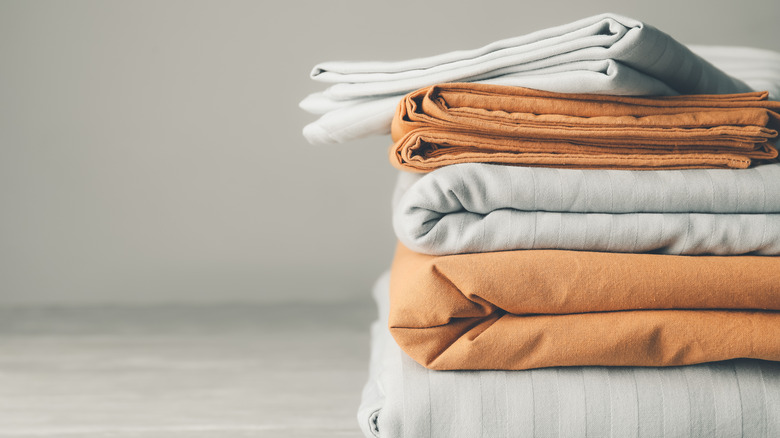 Stack of folded sheets