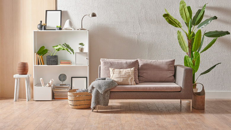 small bookcase in living room