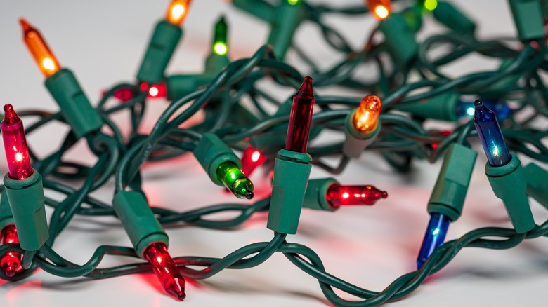 multi-colored Christmas lights 