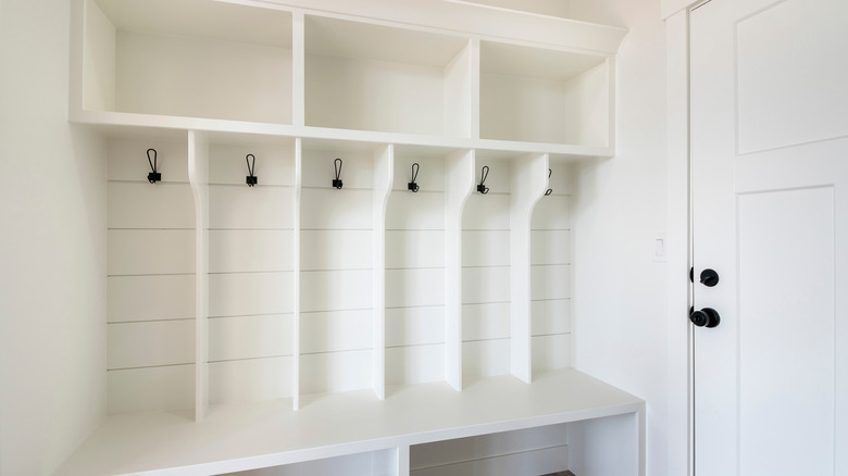 Mudroom in a house