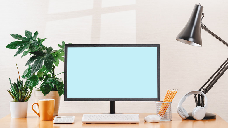 Clean computer monitor