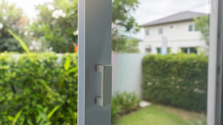 Screen door close up