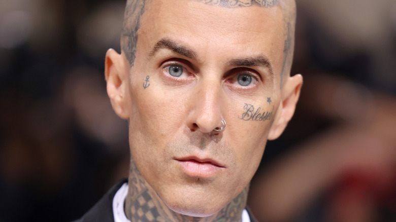 Travis Barker close-up