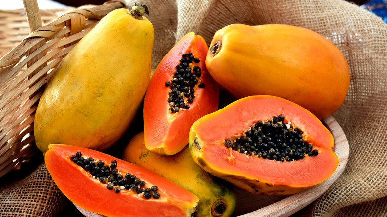 yellow papaya