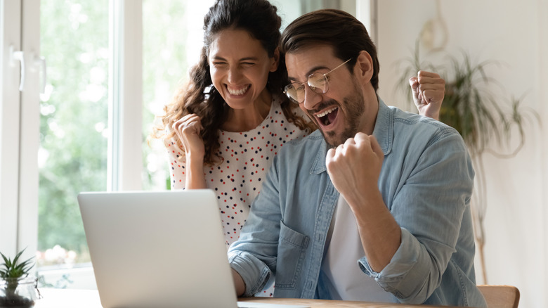 Couple getting house offer accepted