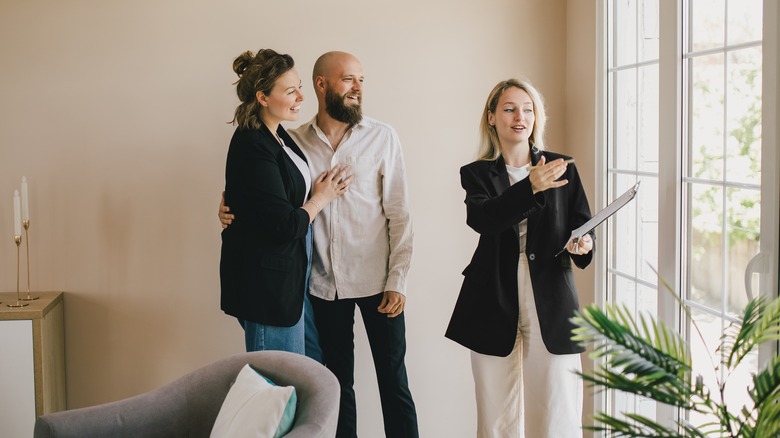 couple on home tour