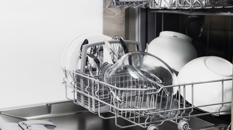 Loaded dishwasher