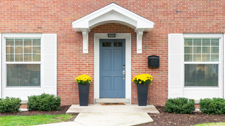 A home with a red brick exterior