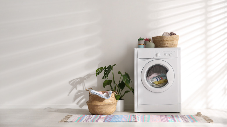 white washing machine