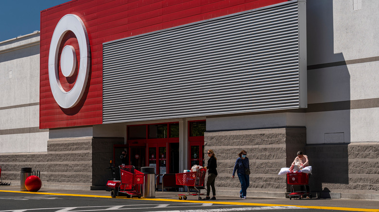 Front facade and entrance of Target