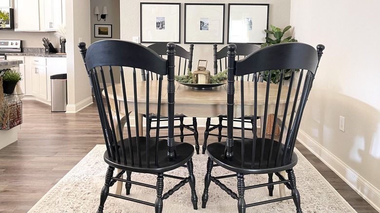 dining room in open layout house