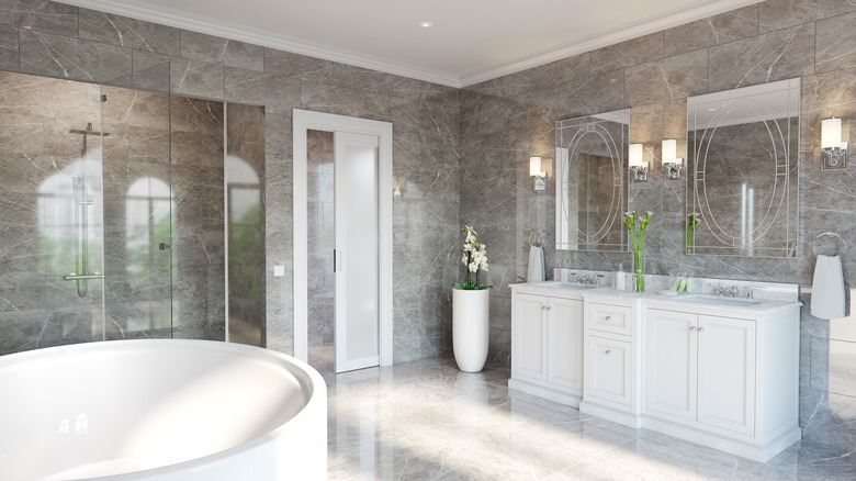 porcelain tile floor