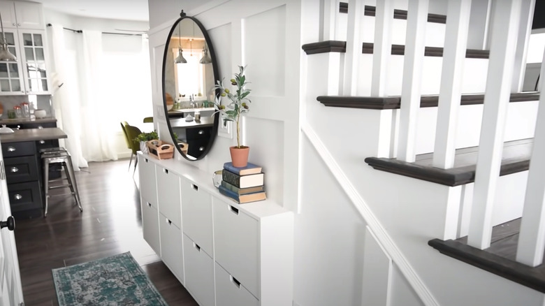 hallway wall storage