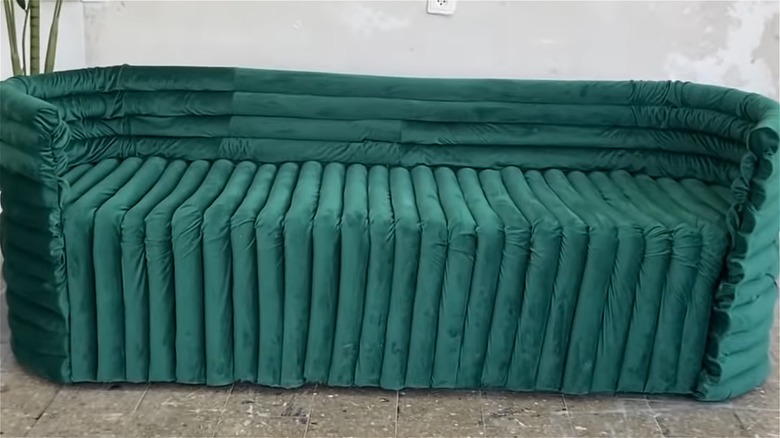 DIY pool noodle sofa example