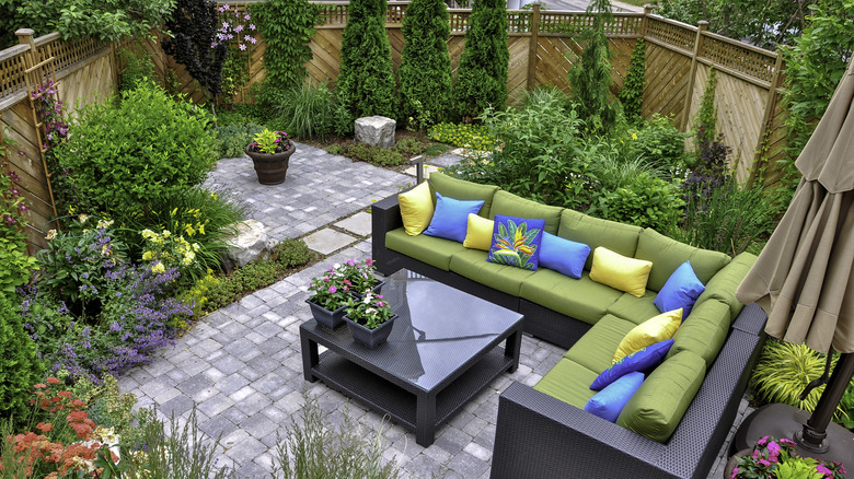 small urban backyard