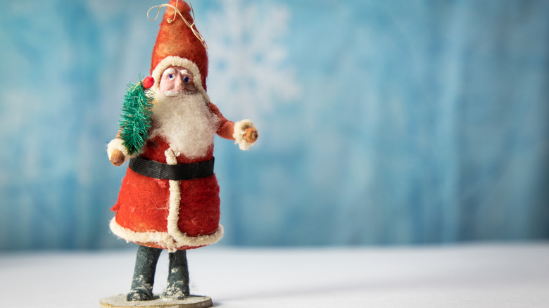 Vintage paper mache santa