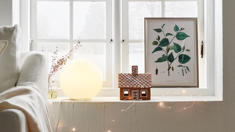 IKEA FADO lamp on a windowsill