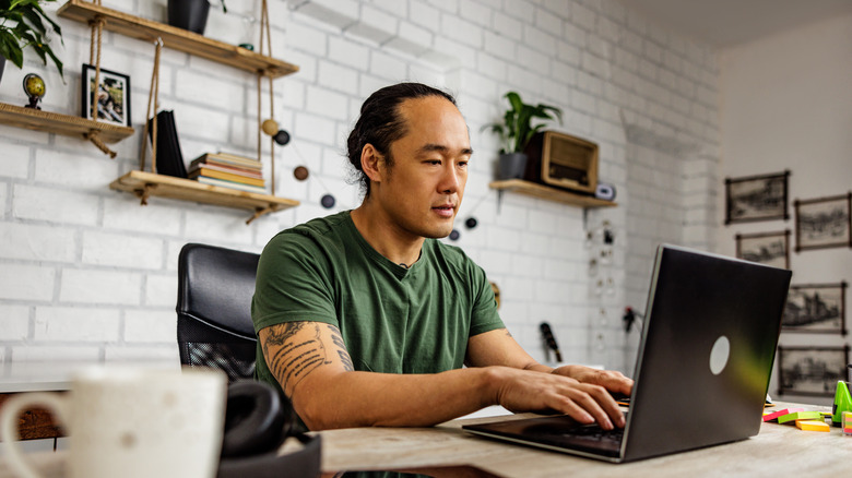 Man working at desk