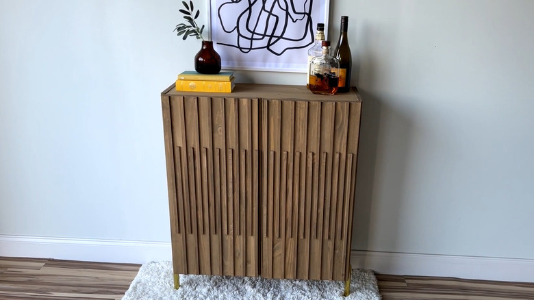Finished IKEA bar cabinet