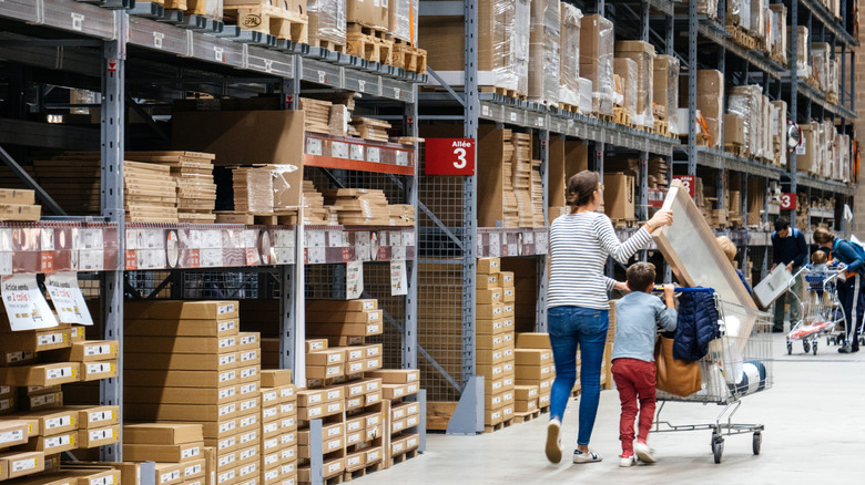 People shopping at IKEA