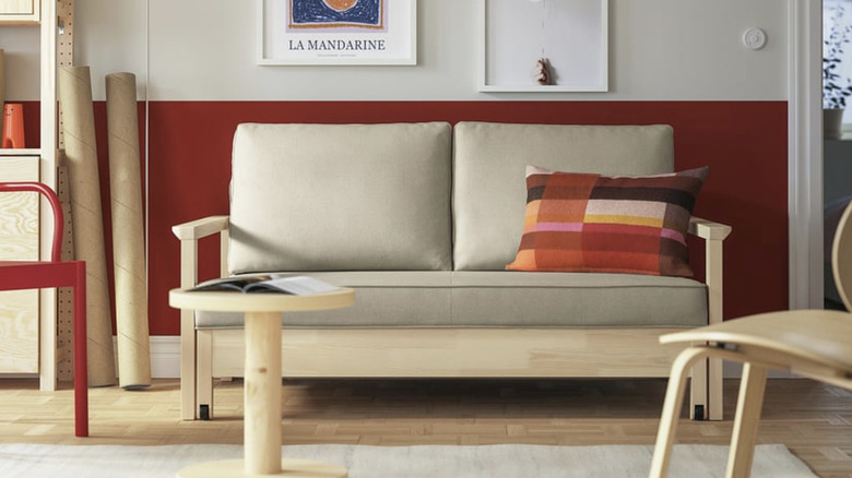 IKEA TORNSBORG against a red wall