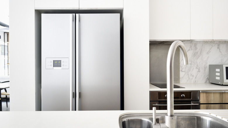 full-size refrigerator in kitchen