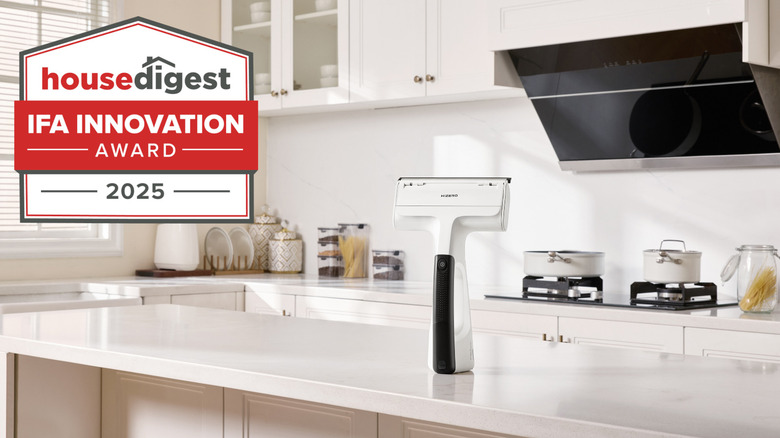 HIZERO H100 Handheld Hard Surface Cleaner with House Digest IFA Innovation Award badge