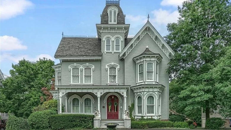 Gray Victorian home exterior