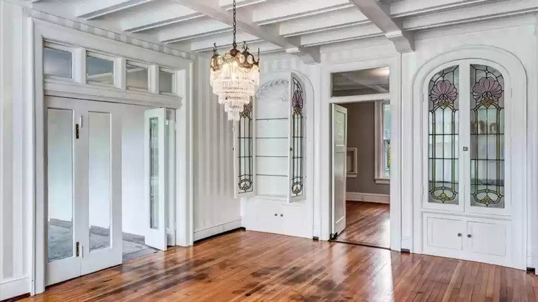 Empty room wood floors
