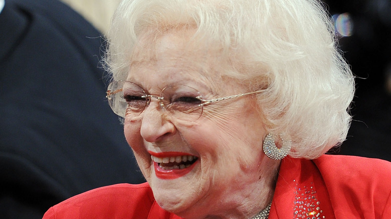 Betty White laughing