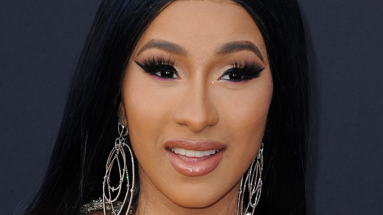 Cardi B smiling on red carpet