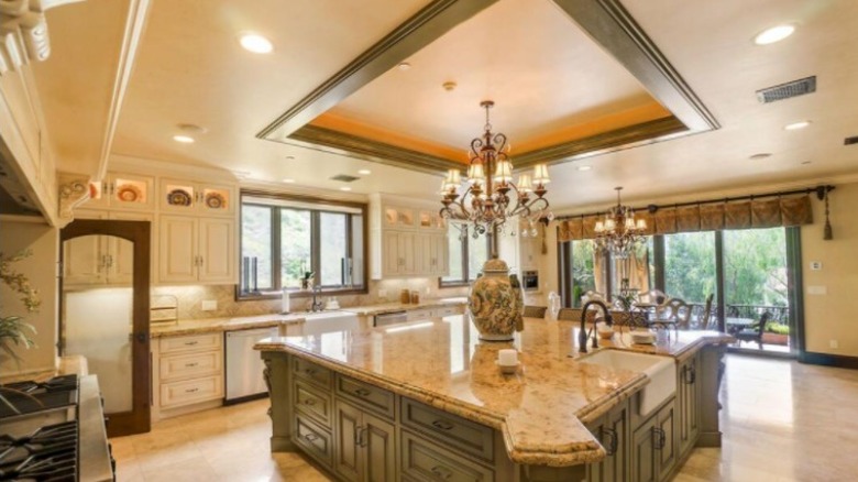 The kitchen in Stevie Wonder's Bel-Air home