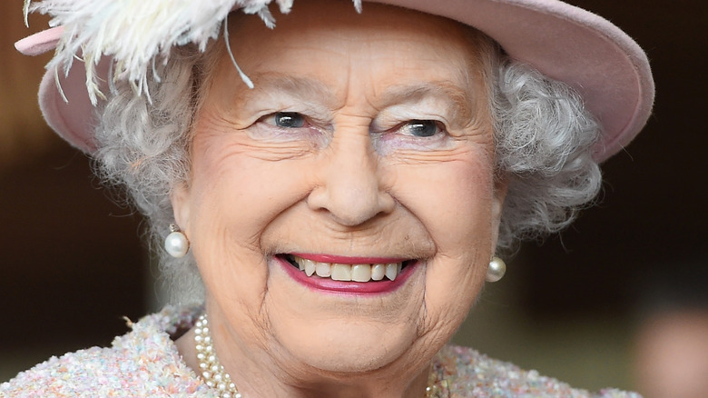 Queen Elizabeth smiling