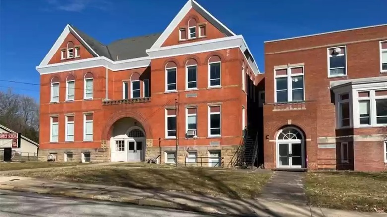 Old school building exterior