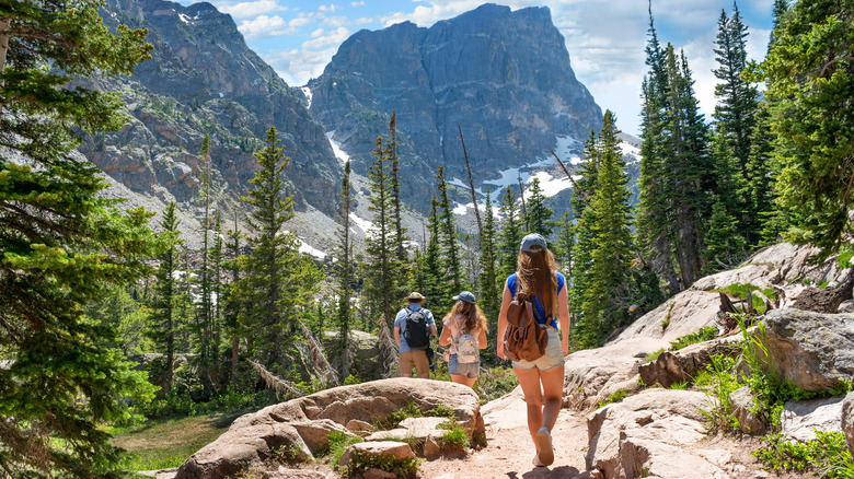 People hiking in Colorado